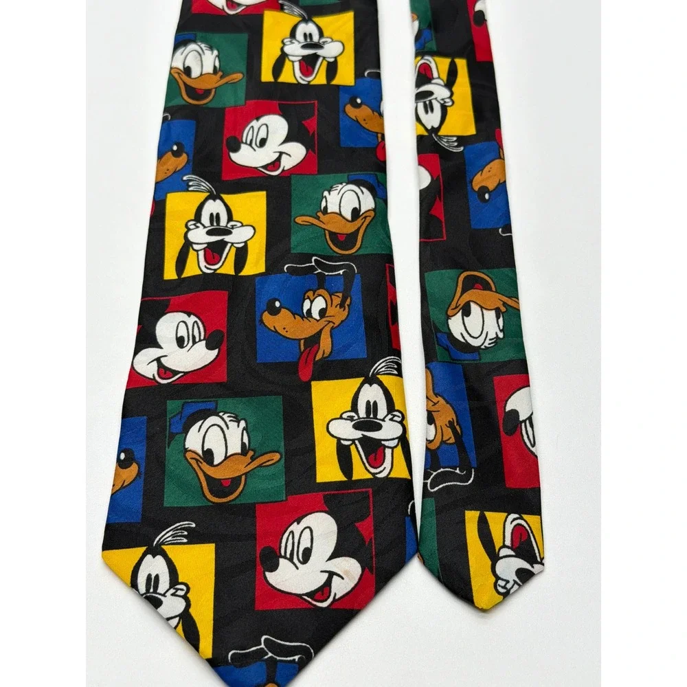 Vintage Mickey Unlimited Disney Character Tie Balancine Mickey Donald‎ Goofy USA